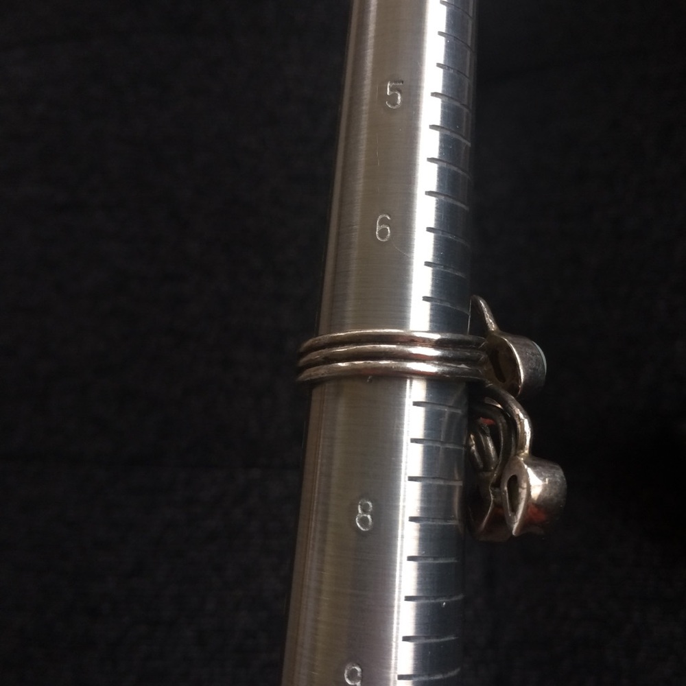 Genuine Silver Ring With Multicolored Stones - image 2